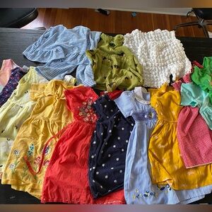 4T 5T Girls Dresses and Sets Lot of 17 Pieces